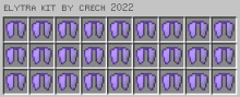 a screenshot of a purple elytra kit by crech 2022