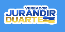 a blue and yellow logo for jurandr duarte