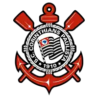 a corinthians paulista logo with an anchor in the center