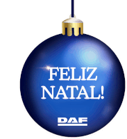 a blue christmas ornament with the words feliz natal on it