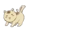 a cartoon cat with smoke coming out of its nose