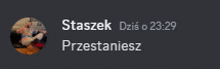 a gray background with a picture of a person named staszek