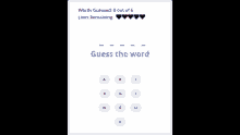 a screenshot of a guessing game that says results