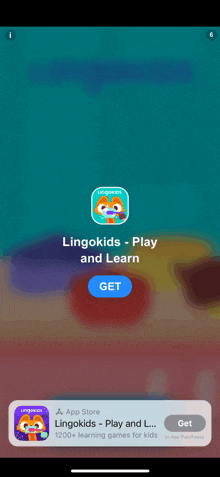 a screenshot of the lingokids play and learn app on a phone