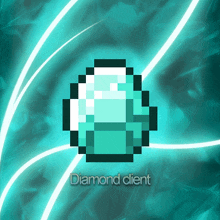 a picture of a pixelated diamond with the words diamond client below it