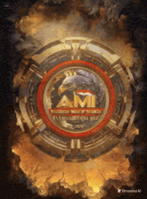 a logo that says ami on it with an eagle