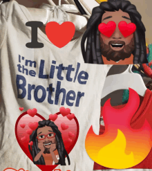 a shirt that says " i 'm the little brother "