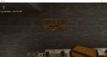 a screenshot of a minecraft game with a sign on the wall that says " amandunu te amo "