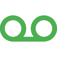 two green circles on a white background