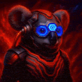 a bear holding a stack of bitcoins with the words " stack sats " below it