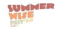 a logo for summer wise fest '23 is shown on a white background