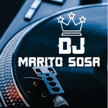 a dj marito sosa logo with a crown and stars