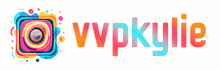 a colorful logo for vypkylie with a circle in the center