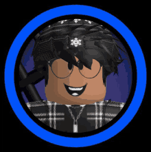 a picture of a roblox character with a bandana and glasses