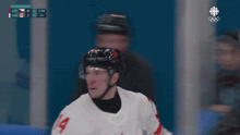 a hockey game is being played between canada and czechia
