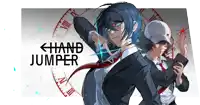 a poster for hand jumper shows two women in suits