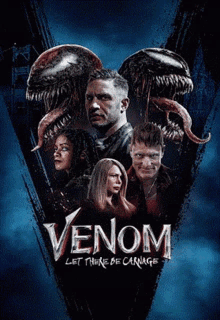 a poster for venom let there be carnage with tom hardy