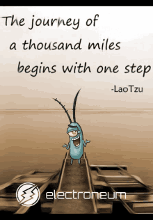 the journey of a thousand miles begins with one step written by lao tzu