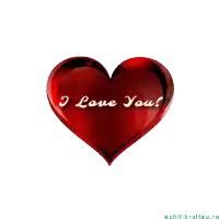 a red heart with the words " i love you " written on it