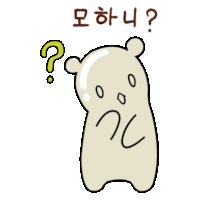 a drawing of a bear with a question mark above it in a foreign language