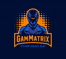 a logo for gammatrix that says it 's not child 's play on it