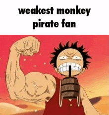 luffy is the weakest monkey pirate fan in one piece .