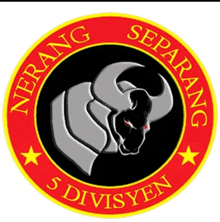 a logo for nerang separating 5 division