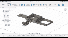 a computer screen shows a 3d model of a box that is being created