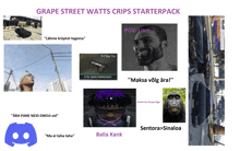 a grape street watts crips starterpack includes a monkey balla kank and fn browning