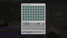 a screenshot of a minecraft game shows a inventory