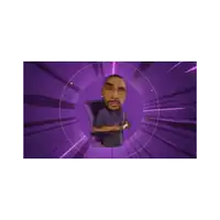 a cartoon of a man with a beard holding a game controller