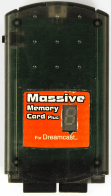 a massive memory card plus for dreamcast is displayed