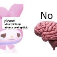 a picture of a pink bunny next to a picture of a brain .