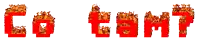 the word gotham is written in red with flames coming out of them