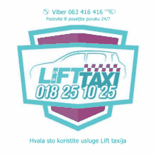 a logo for lifttaxi 018 25 10 25