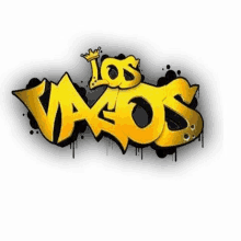 a yellow and black logo for los vasos with a crown on top