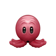 a cartoon octopus with a explosion coming out of its head