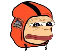 a cartoon of a frog wearing an orange hoodie that says response gaming on it