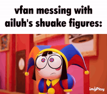 vfan messing with ailuh 's shuake figures