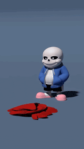 a painting of a snoopy character with a broken face