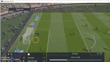 a screenshot of a soccer game on a screen recorder