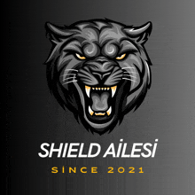 a logo for shield ailesi since 2021 with a black panther