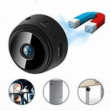 a small hidden camera with a magnet attached to it .