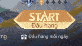 a start button in a video game with a foreign language