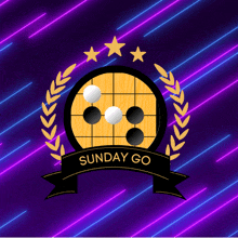 a logo for sunday go with a wooden board