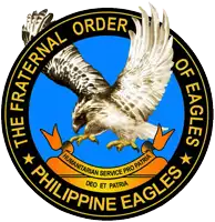 a logo for the fraternal order of eagles of philippine