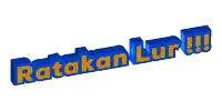 a 3d rendering of the words ratakan lur !!!