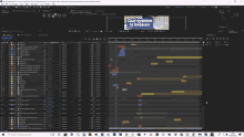 a screenshot of adobe after effects shows a blue banner that says our system is broken