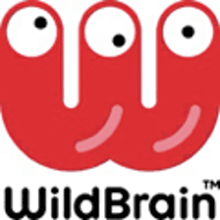 the logo for wild brain shows a red worm with eyes .