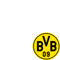 a yellow and black logo with bvb 09 on it